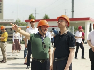嘉兴市市长胡海峰到优德88督查工程项目建设